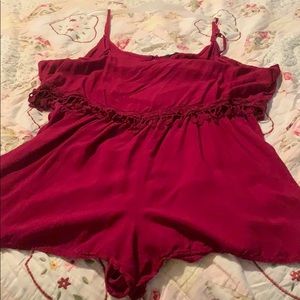 Maroon romper